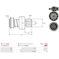 AS-PL SD9024 Freilaufgetriebe, Starter
