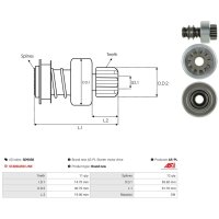 AS-PL SD9038 Freilaufgetriebe, Starter