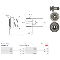AS-PL SD9041 Freilaufgetriebe, Starter