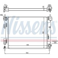 NISSENS 67611 Kühler, Motorkühlung