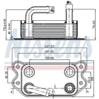 NISSENS 90714 Ölkühler, Motoröl