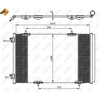 NRF 350066 Kondensator, Klimaanlage