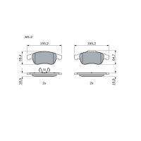 BOSCH 0 986 494 441 Bremsbelagsatz, Scheibenbremse