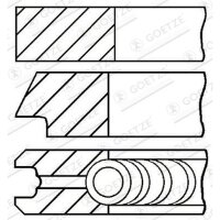 GOETZE ENGINE 08-436500-00 Kolbenringsatz