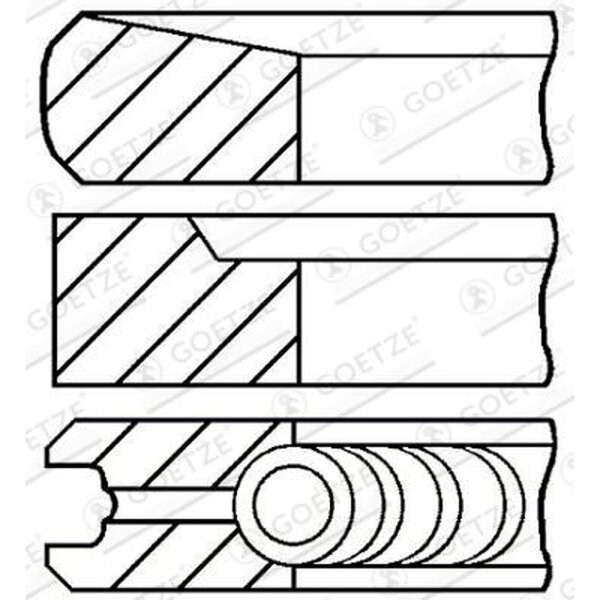 GOETZE ENGINE 08-431700-00 Kolbenringsatz