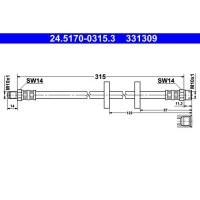 ATE 24.5170-0315.3 Bremsschlauch