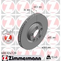 ZIMMERMANN 600.3247.20 Bremsscheibe