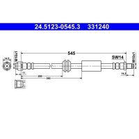 ATE 24.5123-0545.3 Bremsschlauch