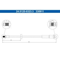 ATE 24.5125-0323.3 Bremsschlauch