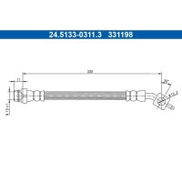 ATE 24.5133-0311.3 Bremsschlauch