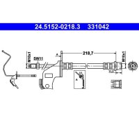 ATE 24.5152-0218.3 Bremsschlauch