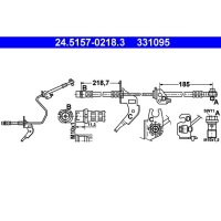 ATE 24.5157-0218.3 Bremsschlauch