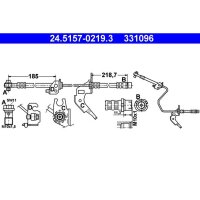 ATE 24.5157-0219.3 Bremsschlauch