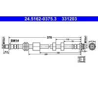 ATE 24.5162-0375.3 Bremsschlauch