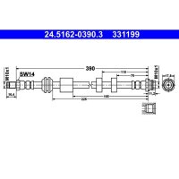 ATE 24.5162-0390.3 Bremsschlauch