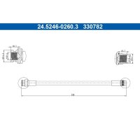 ATE 24.5246-0260.3 Bremsschlauch
