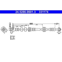 ATE 24.5286-0601.3 Bremsschlauch