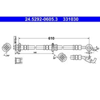 ATE 24.5292-0605.3 Bremsschlauch