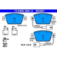 ATE 13.0460-3861.2 Bremsbelagsatz, Scheibenbremse