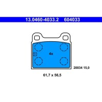 ATE 13.0460-4033.2 Bremsbelagsatz, Scheibenbremse