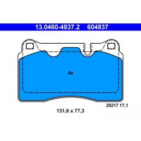 ATE 13.0460-4837.2 Bremsbelagsatz, Scheibenbremse