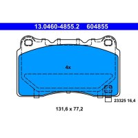 ATE 13.0460-4855.2 Bremsbelagsatz, Scheibenbremse