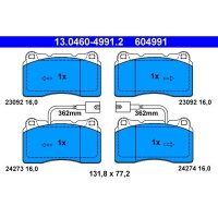 ATE 13.0460-4991.2 Bremsbelagsatz, Scheibenbremse