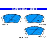 ATE 13.0460-5600.2 Bremsbelagsatz, Scheibenbremse