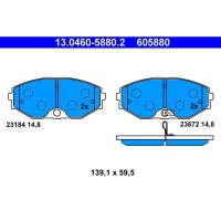 ATE 13.0460-5880.2 Bremsbelagsatz, Scheibenbremse