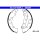 ATE 03.0137-0394.2 Bremsbackensatz
