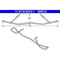 ATE 11.8116-0253.1 Feder, Bremssattel