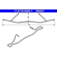 ATE 11.8116-0292.1 Feder, Bremssattel