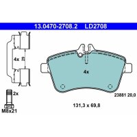 ATE 13.0470-2708.2 Bremsbelagsatz, Scheibenbremse