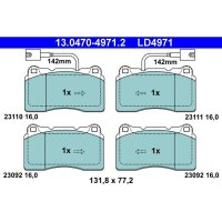 ATE 13.0470-4971.2 Bremsbelagsatz, Scheibenbremse