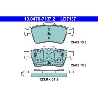 ATE 13.0470-7137.2 Bremsbelagsatz, Scheibenbremse
