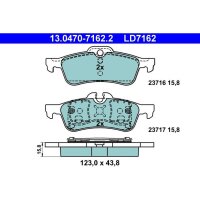 ATE 13.0470-7162.2 Bremsbelagsatz, Scheibenbremse