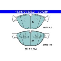 ATE 13.0470-7239.2 Bremsbelagsatz, Scheibenbremse