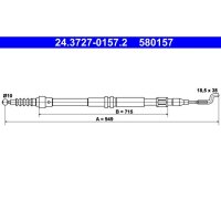 ATE 24.3727-0157.2 Seilzug, Feststellbremse