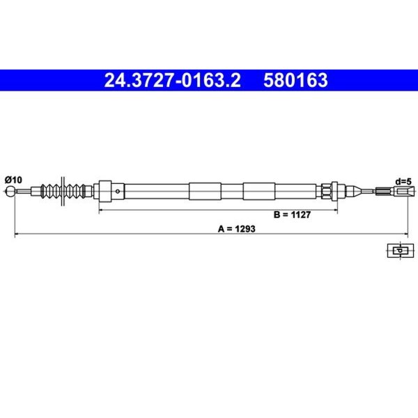 ATE 24.3727-0163.2 Seilzug, Feststellbremse