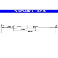 ATE 24.3727-0186.2 Seilzug, Feststellbremse