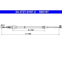 ATE 24.3727-0197.2 Seilzug, Feststellbremse