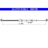 ATE 24.3727-0199.2 Seilzug, Feststellbremse