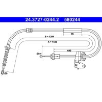 ATE 24.3727-0244.2 Seilzug, Feststellbremse