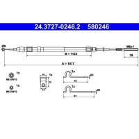 ATE 24.3727-0246.2 Seilzug, Feststellbremse