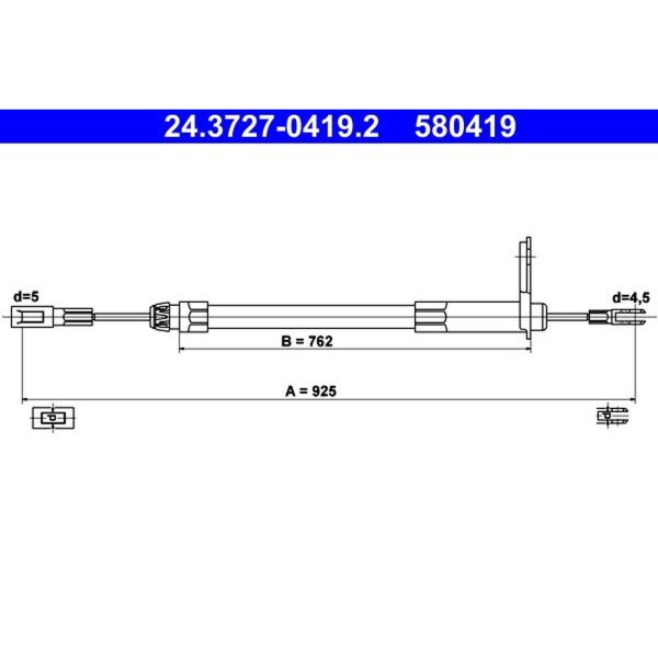 ATE 24.3727-0419.2 Seilzug, Feststellbremse