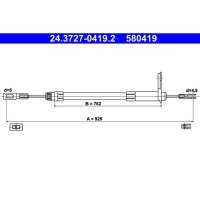 ATE 24.3727-0419.2 Seilzug, Feststellbremse
