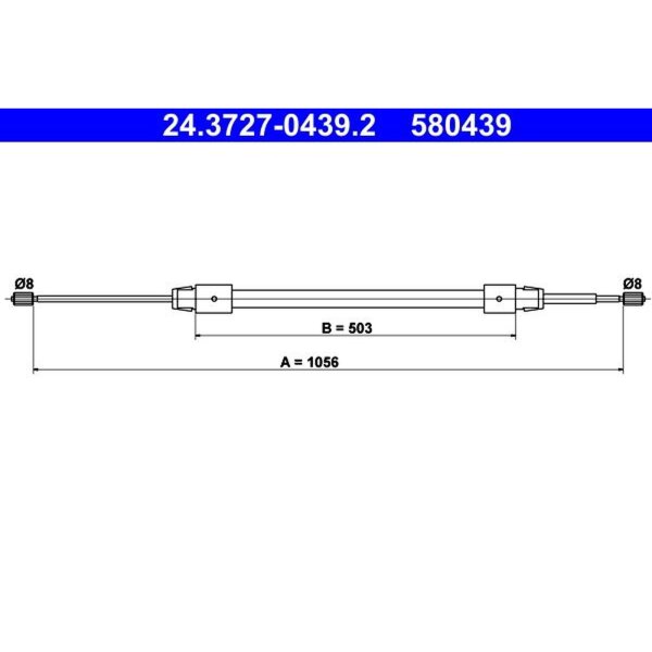 ATE 24.3727-0439.2 Seilzug, Feststellbremse