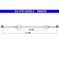 ATE 24.3727-0439.2 Seilzug, Feststellbremse