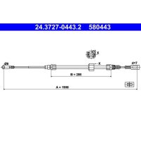 ATE 24.3727-0443.2 Seilzug, Feststellbremse
