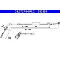 ATE 24.3727-0451.2 Seilzug, Feststellbremse